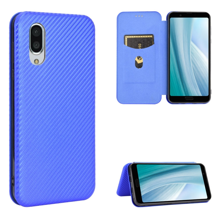 Carbon Fiber Texture Magnetic Horizontal Flip TPU + PC + PU Leather Case with Card Slot, For Blackview A80 Pro, For Oukitel C19, For Blackview BV5500 / BV5500 Pro / BV5500 Plus, For Oukitel C18 Pro, For Oukitel C17 / C17 Pro, For Sharp Aquos R5G       ...