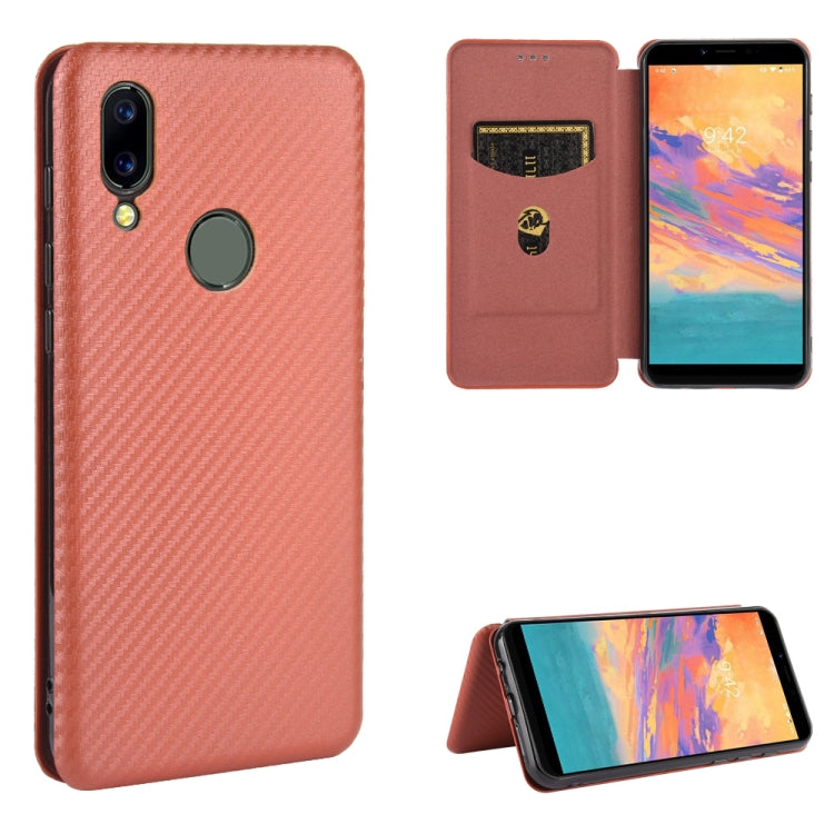 Carbon Fiber Texture Magnetic Horizontal Flip TPU + PC + PU Leather Case with Card Slot, For Blackview A80 Pro, For Oukitel C19, For Blackview BV5500 / BV5500 Pro / BV5500 Plus, For Oukitel C18 Pro, For Oukitel C17 / C17 Pro, For Sharp Aquos R5G       ...