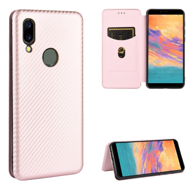 Carbon Fiber Texture Magnetic Horizontal Flip TPU + PC + PU Leather Case with Card Slot, For Blackview A80 Pro, For Oukitel C19, For Blackview BV5500 / BV5500 Pro / BV5500 Plus, For Oukitel C18 Pro, For Oukitel C17 / C17 Pro, For Sharp Aquos R5G       ...