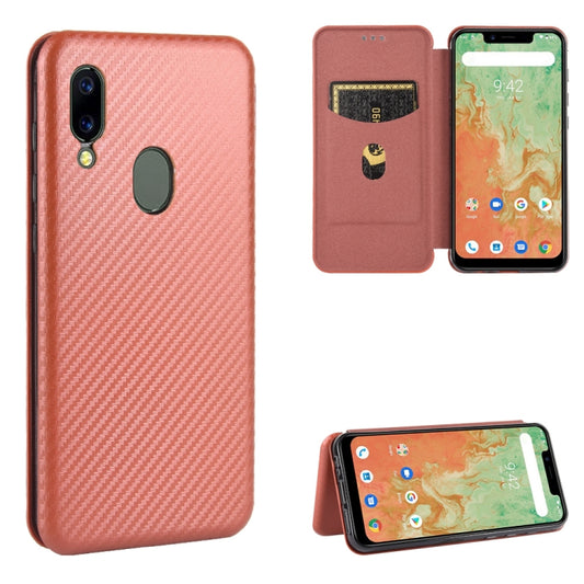 Carbon Fiber Texture Magnetic Horizontal Flip TPU + PC + PU Leather Case with Card Slot, For UMIDIGI A3X, For UMIDIGI A7 Pro, For UMIDIGI F2, For UMIDIGI Power 3, For UMIDIGI S5 Pro