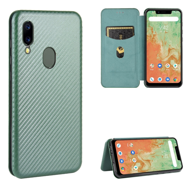 Carbon Fiber Texture Magnetic Horizontal Flip TPU + PC + PU Leather Case with Card Slot, For UMIDIGI A3X, For UMIDIGI A7 Pro, For UMIDIGI F2, For UMIDIGI Power 3, For UMIDIGI S5 Pro
