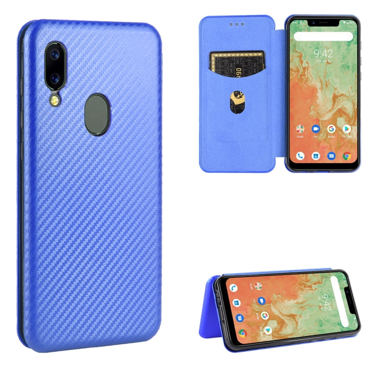 Carbon Fiber Texture Magnetic Horizontal Flip TPU + PC + PU Leather Case with Card Slot, For UMIDIGI A3X, For UMIDIGI A7 Pro, For UMIDIGI F2, For UMIDIGI Power 3, For UMIDIGI S5 Pro