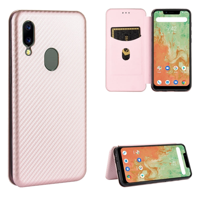 Carbon Fiber Texture Magnetic Horizontal Flip TPU + PC + PU Leather Case with Card Slot, For UMIDIGI A3X, For UMIDIGI A7 Pro, For UMIDIGI F2, For UMIDIGI Power 3, For UMIDIGI S5 Pro