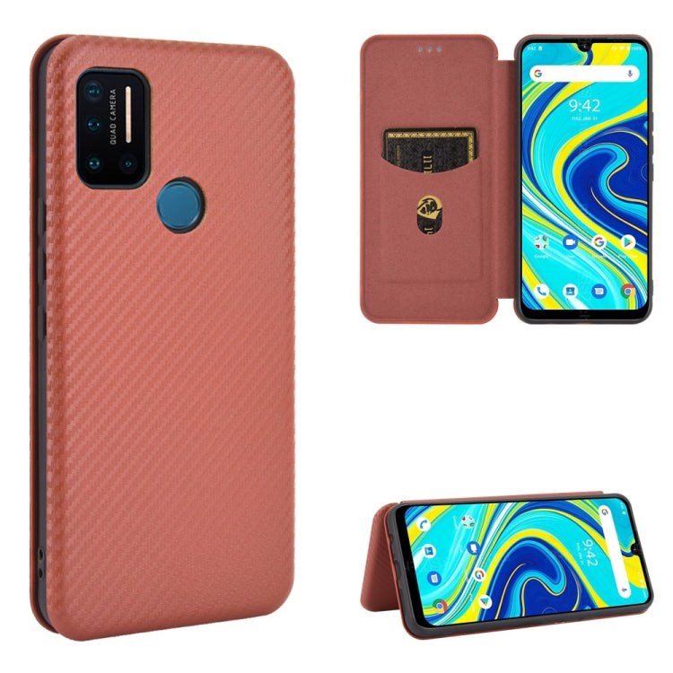 Carbon Fiber Texture Magnetic Horizontal Flip TPU + PC + PU Leather Case with Card Slot, For UMIDIGI A3X, For UMIDIGI A7 Pro, For UMIDIGI F2, For UMIDIGI Power 3, For UMIDIGI S5 Pro