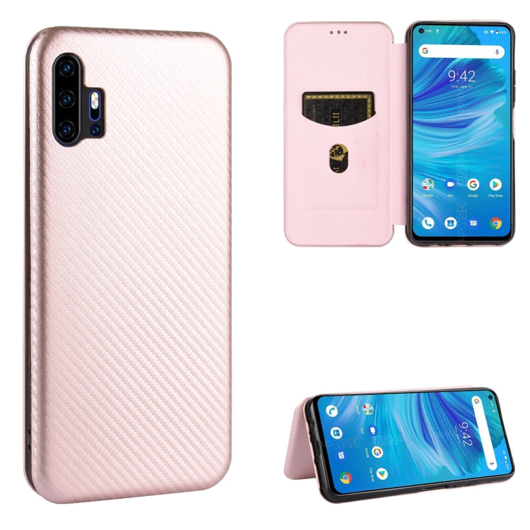Carbon Fiber Texture Magnetic Horizontal Flip TPU + PC + PU Leather Case with Card Slot, For UMIDIGI A3X, For UMIDIGI A7 Pro, For UMIDIGI F2, For UMIDIGI Power 3, For UMIDIGI S5 Pro