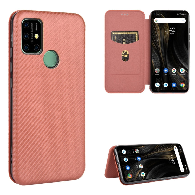 Carbon Fiber Texture Magnetic Horizontal Flip TPU + PC + PU Leather Case with Card Slot, For UMIDIGI A3X, For UMIDIGI A7 Pro, For UMIDIGI F2, For UMIDIGI Power 3, For UMIDIGI S5 Pro
