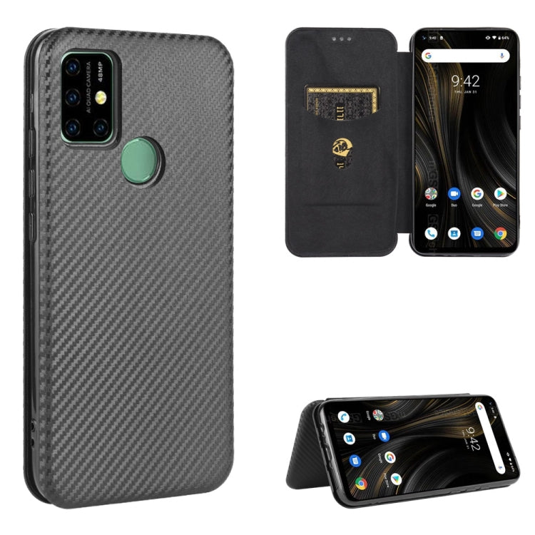 Carbon Fiber Texture Magnetic Horizontal Flip TPU + PC + PU Leather Case with Card Slot, For UMIDIGI A3X, For UMIDIGI A7 Pro, For UMIDIGI F2, For UMIDIGI Power 3, For UMIDIGI S5 Pro