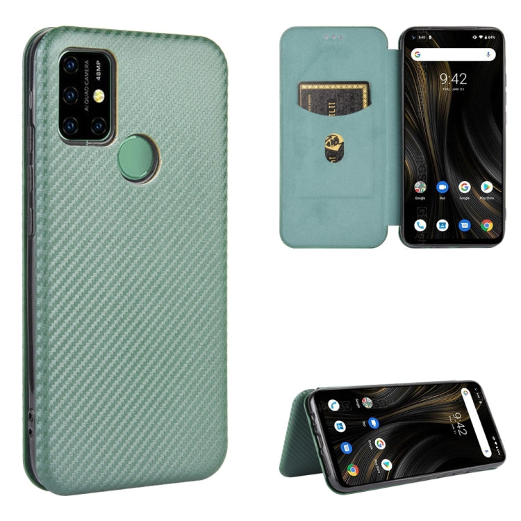 Carbon Fiber Texture Magnetic Horizontal Flip TPU + PC + PU Leather Case with Card Slot, For UMIDIGI A3X, For UMIDIGI A7 Pro, For UMIDIGI F2, For UMIDIGI Power 3, For UMIDIGI S5 Pro