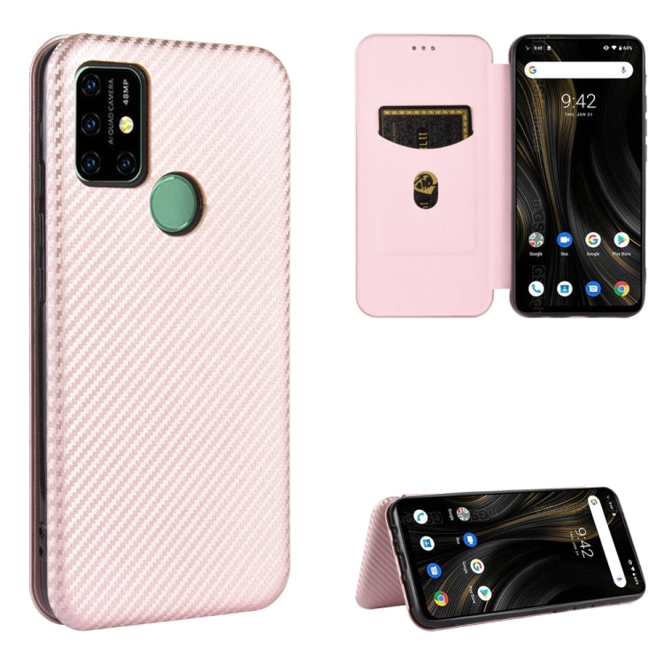 Carbon Fiber Texture Magnetic Horizontal Flip TPU + PC + PU Leather Case with Card Slot, For UMIDIGI A3X, For UMIDIGI A7 Pro, For UMIDIGI F2, For UMIDIGI Power 3, For UMIDIGI S5 Pro