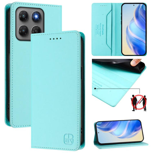 RC01 Dual-Folded Magnetic Suction RFID Leather Phone Case, For Motorola Moto G47 / G37 Power 5G, For Motorola Moto G87 / G67 5G / G77 5G, For Motorola Edge 70 Pro 5G, For Motorola Moto G17 4G / G17 Power 4G, For Motorola Signature 5G                   ...