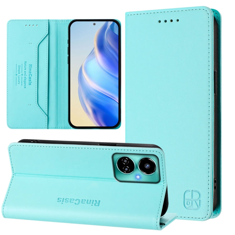 RC01 Dual-Folded Magnetic Suction RFID Leather Phone Case, For Tecno Spark 10C / 10 4G, For Tecno Spark 10 Pro 5G / K17 4G, For Tecno Spark 20 Pro 5G, For Tecno Camon 19 / 19 Pro 5G, For Tecno Pova 4 Pro 4G, For Tecno Pova 4