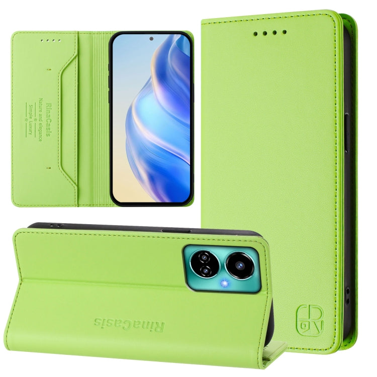 RC01 Dual-Folded Magnetic Suction RFID Leather Phone Case, For Tecno Spark 10C / 10 4G, For Tecno Spark 10 Pro 5G / K17 4G, For Tecno Spark 20 Pro 5G, For Tecno Camon 19 / 19 Pro 5G, For Tecno Pova 4 Pro 4G, For Tecno Pova 4