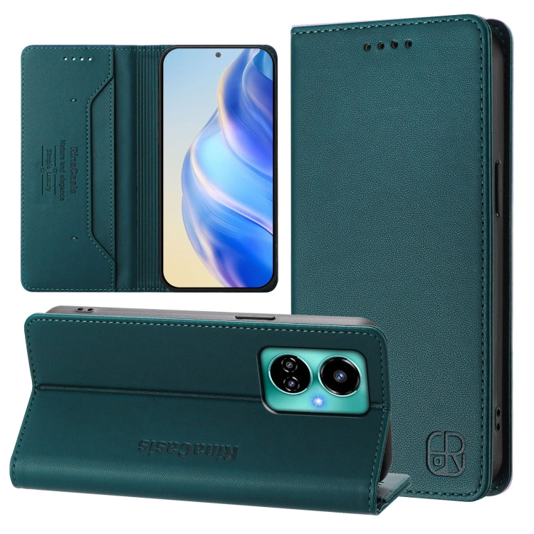 RC01 Dual-Folded Magnetic Suction RFID Leather Phone Case, For Tecno Spark 10C / 10 4G, For Tecno Spark 10 Pro 5G / K17 4G, For Tecno Spark 20 Pro 5G, For Tecno Camon 19 / 19 Pro 5G, For Tecno Pova 4 Pro 4G, For Tecno Pova 4
