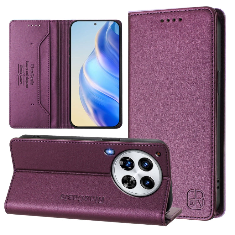 RC01 Dual-Folded Magnetic Suction RFID Leather Phone Case, For Tecno Pop 6C / itel A18, For Tecno Spark 10 Pro Magic, For Tecno Camon 30 Premier 5G, For Tecno Pova 6 Neo, For Tecno Pova 6 4G, For Tecno Pova 6 5G / 6 Pro 5G