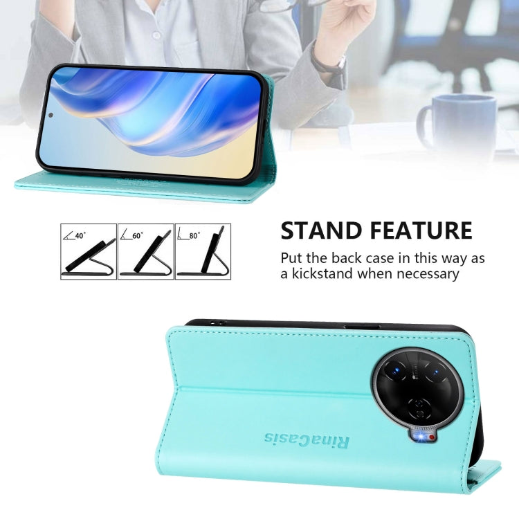 RC01 Dual-Folded Magnetic Suction RFID Leather Phone Case, For Tecno Camon 30 Pro 5G, For Tecno Camon 30 4G / 5G, For Tecno Spark 20 Pro+ 4G, For Tecno Spark GO 2024 4G, For Tecno Pova 5 Pro 5G, For Tecno Pova Neo 3