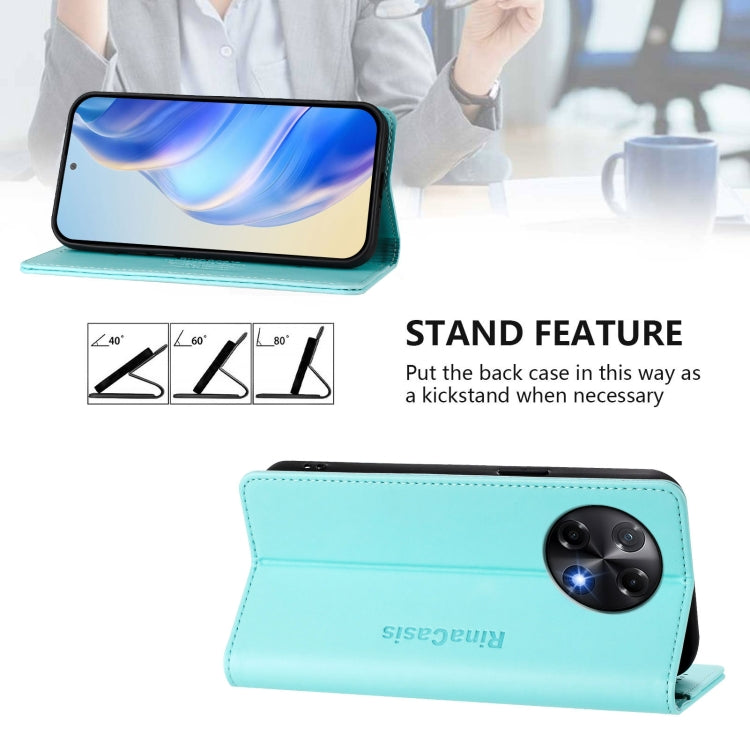 RC01 Dual-Folded Magnetic Suction RFID Leather Phone Case, For Tecno Camon 30S / 30S Pro 5G, For Tecno Spark 30 5G / Pova 6 Neo 5G, For Tecno Spark 30 Pro 4G, For Tecno Spark 30 4G, For Tecno Spark 30C 5G / Pop 9 5G, For Tecno Spark 30C
