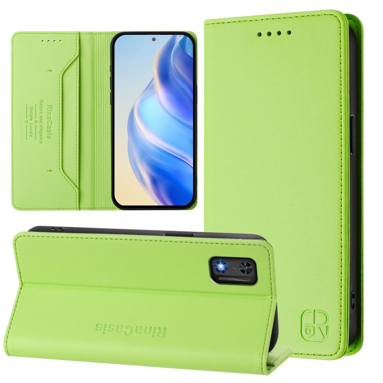 RC01 Dual-Folded Magnetic Suction RFID Leather Phone Case, For Tecno Pop 6C / itel A18, For Tecno Spark 10 Pro Magic, For Tecno Camon 30 Premier 5G, For Tecno Pova 6 Neo, For Tecno Pova 6 4G, For Tecno Pova 6 5G / 6 Pro 5G
