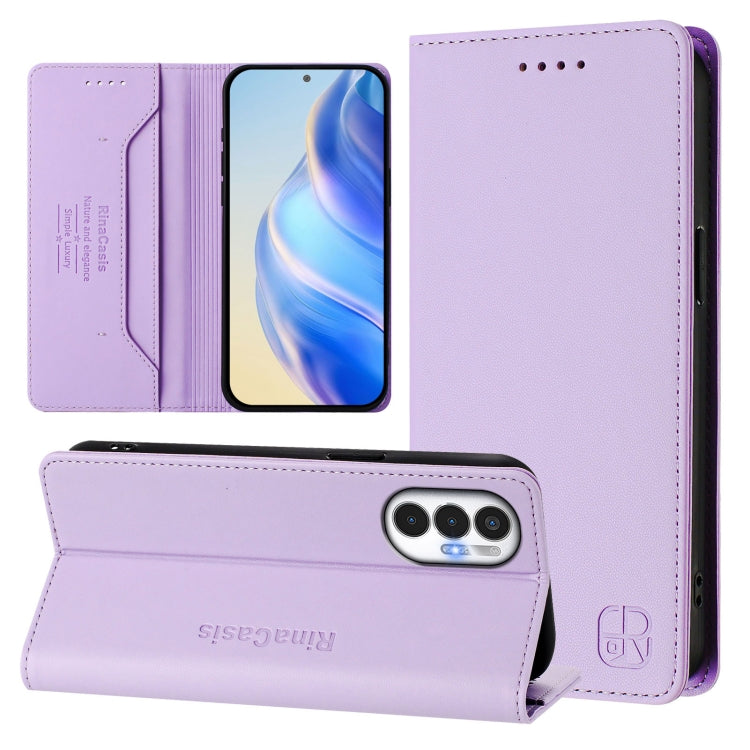 RC01 Dual-Folded Magnetic Suction RFID Leather Phone Case, For Tecno Pova Neo 2, For Tecno Spark GO 2022 / 8C / 9, For Tecno Spark 9T / 9 Pro, For Tecno Pova 3, For Tecno Pop 5, For Tecno Spark 7P