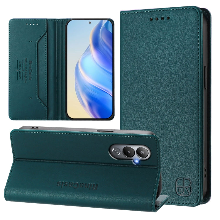 RC01 Dual-Folded Magnetic Suction RFID Leather Phone Case, For Tecno Spark 10C / 10 4G, For Tecno Spark 10 Pro 5G / K17 4G, For Tecno Spark 20 Pro 5G, For Tecno Camon 19 / 19 Pro 5G, For Tecno Pova 4 Pro 4G, For Tecno Pova 4