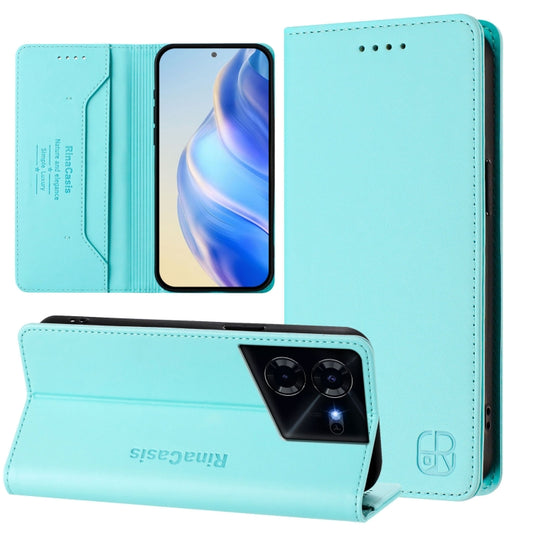 RC01 Dual-Folded Magnetic Suction RFID Leather Phone Case, For Tecno Pova 5, For Tecno Camon 20 Premier 5G, For Tecno Camon 20 Pro 5G, For Tecno Camon 20 4G / 20 Pro 4G, For Tecno Pop 7/ 7 Pro / Spark GO 2023, For Tecno Spark 10 5G