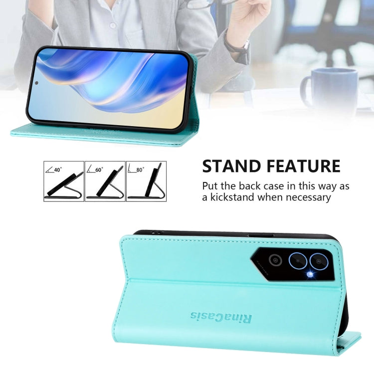 RC01 Dual-Folded Magnetic Suction RFID Leather Phone Case, For Tecno Pova Neo 2, For Tecno Spark GO 2022 / 8C / 9, For Tecno Spark 9T / 9 Pro, For Tecno Pova 3, For Tecno Pop 5, For Tecno Spark 7P