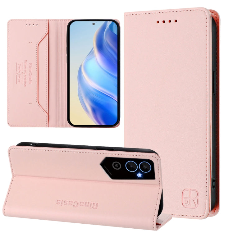 RC01 Dual-Folded Magnetic Suction RFID Leather Phone Case, For Tecno Pova Neo 2, For Tecno Spark GO 2022 / 8C / 9, For Tecno Spark 9T / 9 Pro, For Tecno Pova 3, For Tecno Pop 5, For Tecno Spark 7P