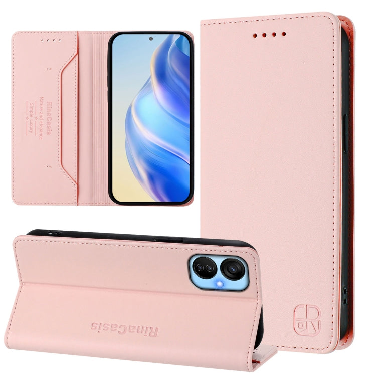 RC01 Dual-Folded Magnetic Suction RFID Leather Phone Case, For Tecno Pova Neo 2, For Tecno Spark GO 2022 / 8C / 9, For Tecno Spark 9T / 9 Pro, For Tecno Pova 3, For Tecno Pop 5, For Tecno Spark 7P