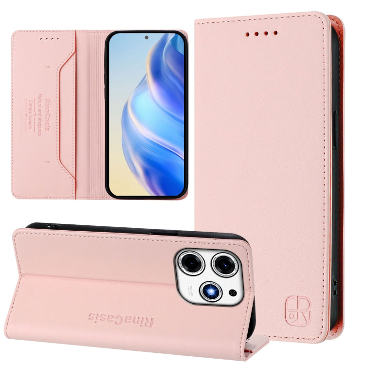 RC01 Dual-Folded Magnetic Suction RFID Leather Phone Case, For Tecno Pop 6C / itel A18, For Tecno Spark 10 Pro Magic, For Tecno Camon 30 Premier 5G, For Tecno Pova 6 Neo, For Tecno Pova 6 4G, For Tecno Pova 6 5G / 6 Pro 5G