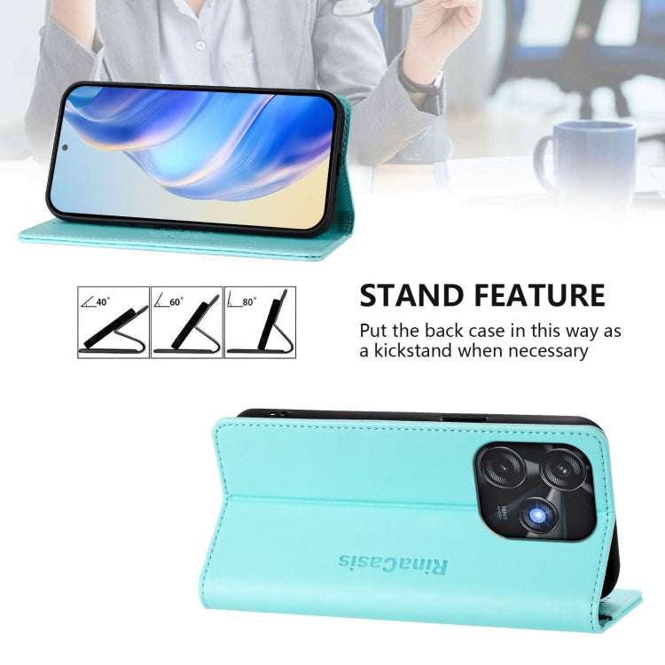 RC01 Dual-Folded Magnetic Suction RFID Leather Phone Case, For Tecno Spark 10C / 10 4G, For Tecno Spark 10 Pro 5G / K17 4G, For Tecno Spark 20 Pro 5G, For Tecno Camon 19 / 19 Pro 5G, For Tecno Pova 4 Pro 4G, For Tecno Pova 4