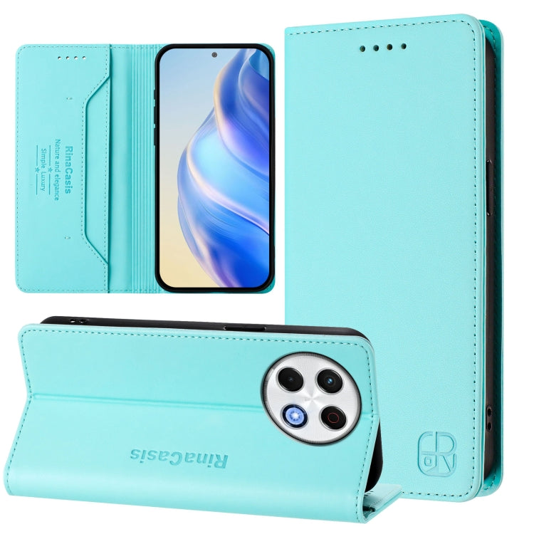 RC01 Dual-Folded Magnetic Suction RFID Leather Phone Case, For Tecno Camon 30S / 30S Pro 5G, For Tecno Spark 30 5G / Pova 6 Neo 5G, For Tecno Spark 30 Pro 4G, For Tecno Spark 30 4G, For Tecno Spark 30C 5G / Pop 9 5G, For Tecno Spark 30C
