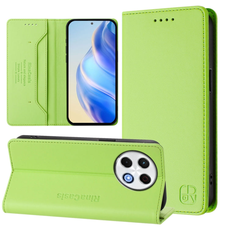 RC01 Dual-Folded Magnetic Suction RFID Leather Phone Case, For Tecno Camon 30S / 30S Pro 5G, For Tecno Spark 30 5G / Pova 6 Neo 5G, For Tecno Spark 30 Pro 4G, For Tecno Spark 30 4G, For Tecno Spark 30C 5G / Pop 9 5G, For Tecno Spark 30C
