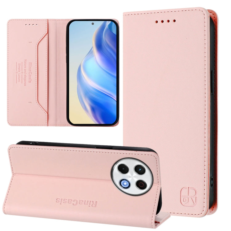 RC01 Dual-Folded Magnetic Suction RFID Leather Phone Case, For Tecno Camon 30S / 30S Pro 5G, For Tecno Spark 30 5G / Pova 6 Neo 5G, For Tecno Spark 30 Pro 4G, For Tecno Spark 30 4G, For Tecno Spark 30C 5G / Pop 9 5G, For Tecno Spark 30C