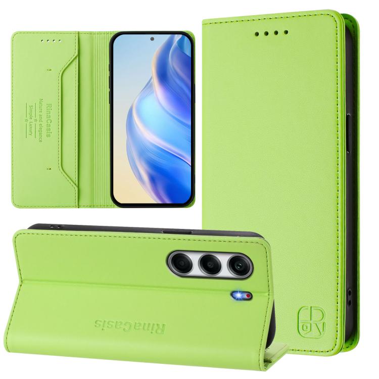 RC01 Dual-Folded Magnetic Suction RFID Leather Phone Case, For Tecno Camon 50 Pro 4G, For Tecno Camon 50 4G, For Tenco Spark Slim 5G, For Tecno Camon 40 Pro 4G, For Tecno Camon 40 4G, For Tecno Spark GO 1 / 2025 / Pop 9