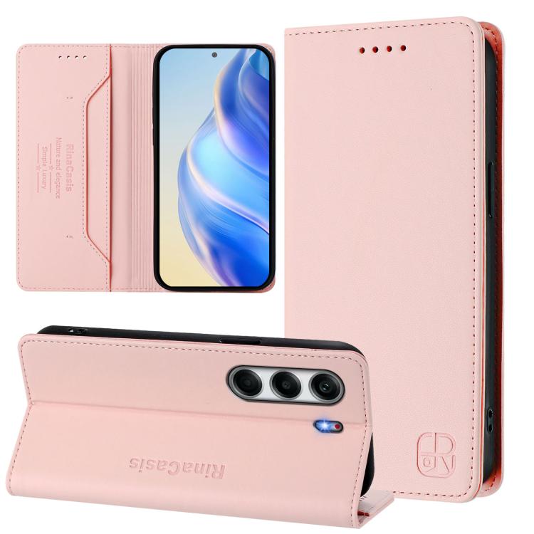 RC01 Dual-Folded Magnetic Suction RFID Leather Phone Case, For Tecno Camon 50 Pro 4G, For Tecno Camon 50 4G, For Tenco Spark Slim 5G, For Tecno Camon 40 Pro 4G, For Tecno Camon 40 4G, For Tecno Spark GO 1 / 2025 / Pop 9
