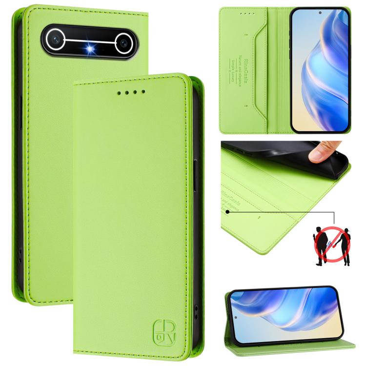 RC01 Dual-Folded Magnetic Suction RFID Leather Phone Case, For Tecno Camon 50 Pro 4G, For Tecno Camon 50 4G, For Tenco Spark Slim 5G, For Tecno Camon 40 Pro 4G, For Tecno Camon 40 4G, For Tecno Spark GO 1 / 2025 / Pop 9