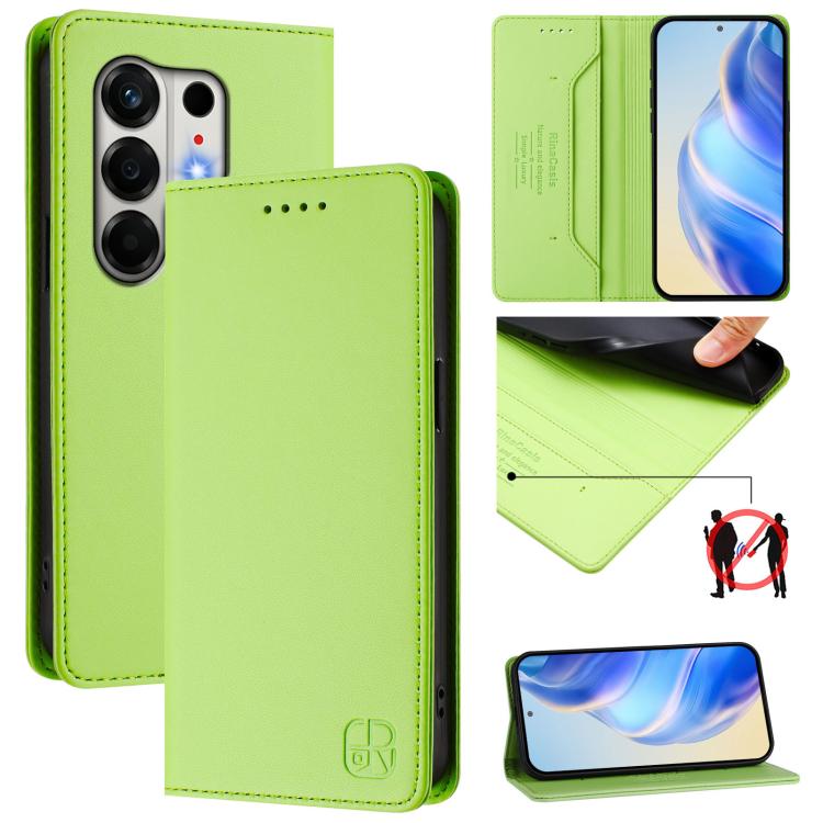 RC01 Dual-Folded Magnetic Suction RFID Leather Phone Case, For Tecno Camon 50 Pro 4G, For Tecno Camon 50 4G, For Tenco Spark Slim 5G, For Tecno Camon 40 Pro 4G, For Tecno Camon 40 4G, For Tecno Spark GO 1 / 2025 / Pop 9