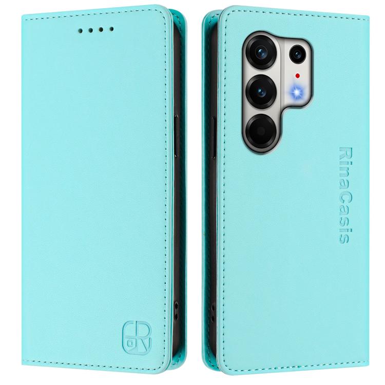 RC01 Dual-Folded Magnetic Suction RFID Leather Phone Case, For Tecno Camon 50 Pro 4G, For Tecno Camon 50 4G, For Tenco Spark Slim 5G, For Tecno Camon 40 Pro 4G, For Tecno Camon 40 4G, For Tecno Spark GO 1 / 2025 / Pop 9