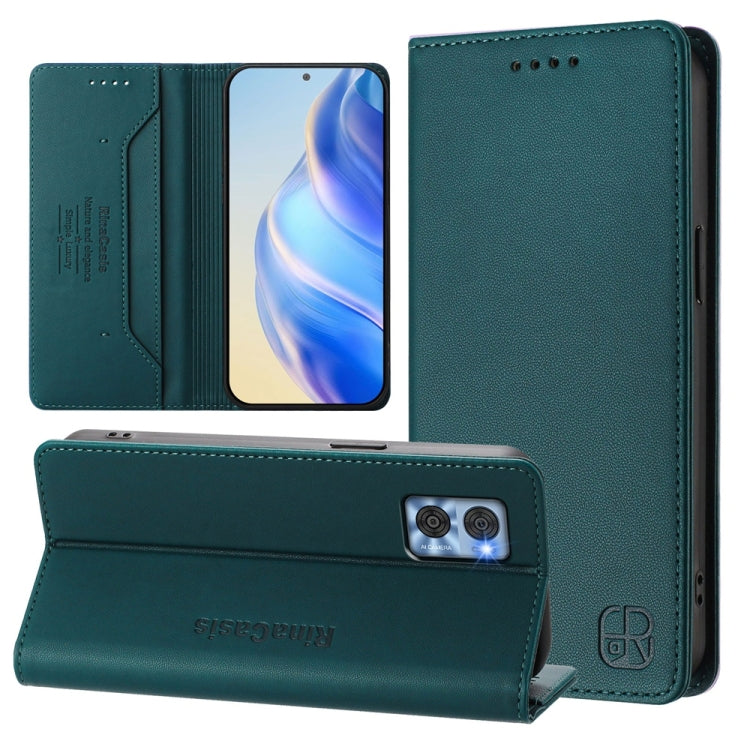 RC01 Dual-Folded Magnetic Suction RFID Leather Phone Case, For Motorola Moto E22 / Moto E22i, For Motorola Moto S30 Pro / Edge 30 Fusion, For Motorola Moto G22 / E32 / E32s, For Motorola Moto G62 5G / Moto G62 India                                     ...