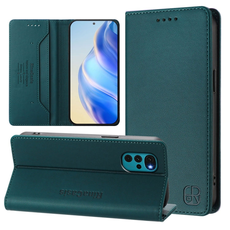 RC01 Dual-Folded Magnetic Suction RFID Leather Phone Case, For Motorola Moto E22 / Moto E22i, For Motorola Moto S30 Pro / Edge 30 Fusion, For Motorola Moto G22 / E32 / E32s, For Motorola Moto G62 5G / Moto G62 India                                     ...