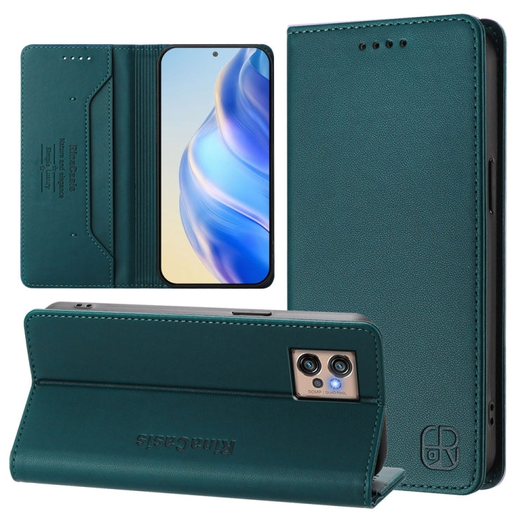 RC01 Dual-Folded Magnetic Suction RFID Leather Phone Case, For Motorola Moto E22 / Moto E22i, For Motorola Moto S30 Pro / Edge 30 Fusion, For Motorola Moto G22 / E32 / E32s, For Motorola Moto G62 5G / Moto G62 India                                     ...