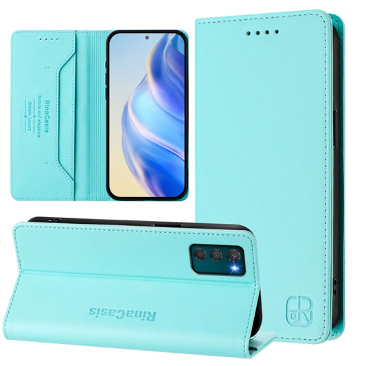 RC01 Dual-Folded Magnetic Suction RFID Leather Phone Case, For Motorola Moto G42, For Motorola Moto G52 4G / G82 5G / G71s 5G, For Motorola Moto E32 Global, For Motorola Moto G 5G 2022, For Motorola Moto G Play 2022, For Motorola Moto G Stylus 5G 2022