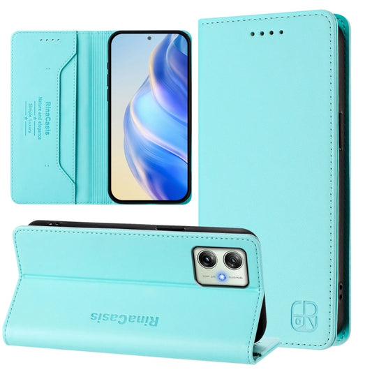 RC01 Dual-Folded Magnetic Suction RFID Leather Phone Case, For Motorola Moto G64 5G / G54 / G54 Power, For Motorola Moto E14 / G24 / G04 / G04s, For Motorola Moto G85, For Motorola Moto G13 / G23 / G53 5G, For Motorola Moto G24 Power India             ...