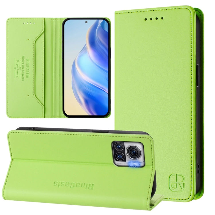 RC01 Dual-Folded Magnetic Suction RFID Leather Phone Case, For Motorola Moto E22 / Moto E22i, For Motorola Moto S30 Pro / Edge 30 Fusion, For Motorola Moto G22 / E32 / E32s, For Motorola Moto G62 5G / Moto G62 India                                     ...