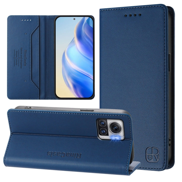 RC01 Dual-Folded Magnetic Suction RFID Leather Phone Case, For Motorola Moto E22 / Moto E22i, For Motorola Moto S30 Pro / Edge 30 Fusion, For Motorola Moto G22 / E32 / E32s, For Motorola Moto G62 5G / Moto G62 India                                     ...