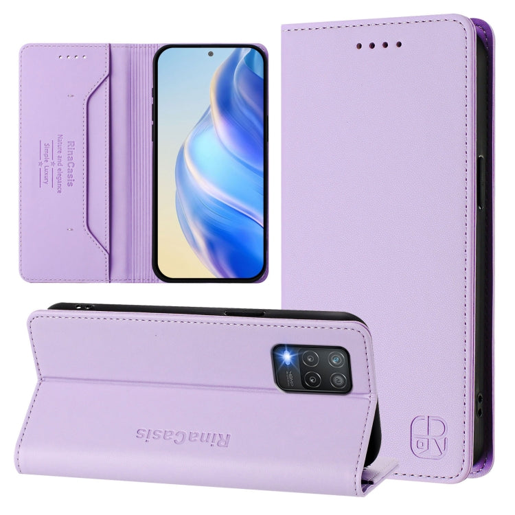 RC01 Dual-Folded Magnetic Suction RFID Leather Phone Case, For Realme C30 4G / Narzo 50i Prime / C30s, For Realme GT Neo 3T, For Realme 9 Pro+ 5G / 9 4G Global, For Realme GT Neo 3, For Realme 8 5G / 9 5G Indian / V13 5G                                ...
