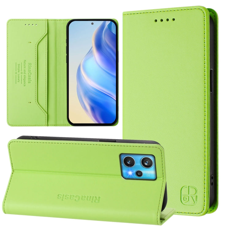 RC01 Dual-Folded Magnetic Suction RFID Leather Phone Case, For Realme C30 4G / Narzo 50i Prime / C30s, For Realme GT Neo 3T, For Realme 9 Pro+ 5G / 9 4G Global, For Realme GT Neo 3, For Realme 8 5G / 9 5G Indian / V13 5G                                ...