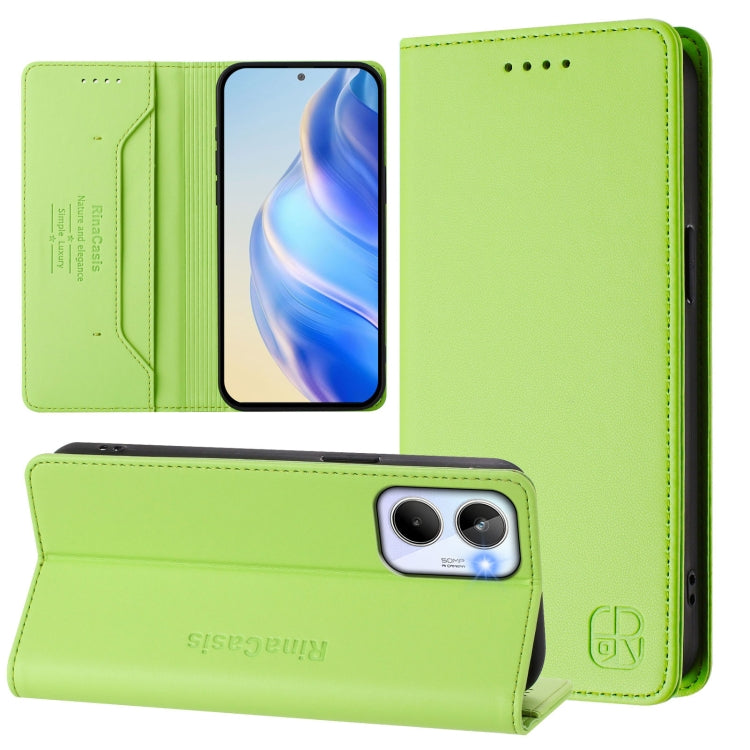 RC01 Dual-Folded Magnetic Suction RFID Leather Phone Case, For Realme 10T 5G / 10s 5G / 9i 5G Indian, For Realme GT3 5G / GT Neo 5 240W, For Realme GT 5G / GT Neo 5G, For Realme 10 Pro 5G, For Realme 10 Pro+ 5G, For Realme 10 4G Global