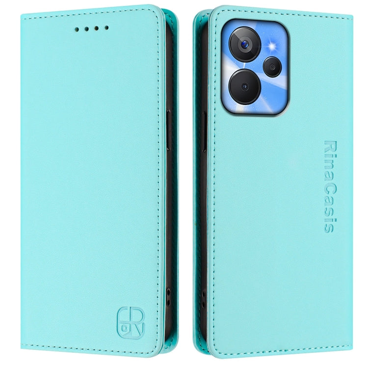 RC01 Dual-Folded Magnetic Suction RFID Leather Phone Case, For Realme 10T 5G / 10s 5G / 9i 5G Indian, For Realme GT3 5G / GT Neo 5 240W, For Realme GT 5G / GT Neo 5G, For Realme 10 Pro 5G, For Realme 10 Pro+ 5G, For Realme 10 4G Global