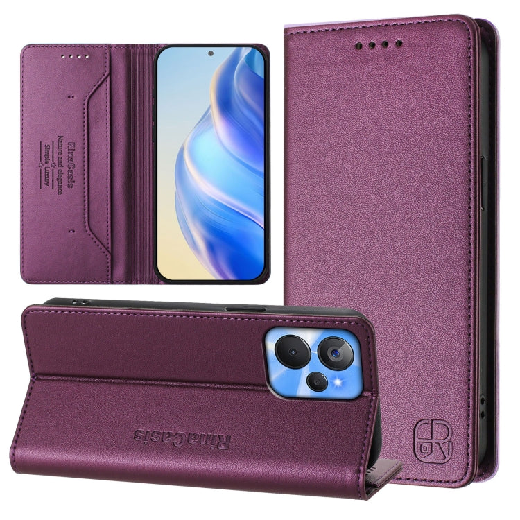 RC01 Dual-Folded Magnetic Suction RFID Leather Phone Case, For Realme 10T 5G / 10s 5G / 9i 5G Indian, For Realme GT3 5G / GT Neo 5 240W, For Realme GT 5G / GT Neo 5G, For Realme 10 Pro 5G, For Realme 10 Pro+ 5G, For Realme 10 4G Global