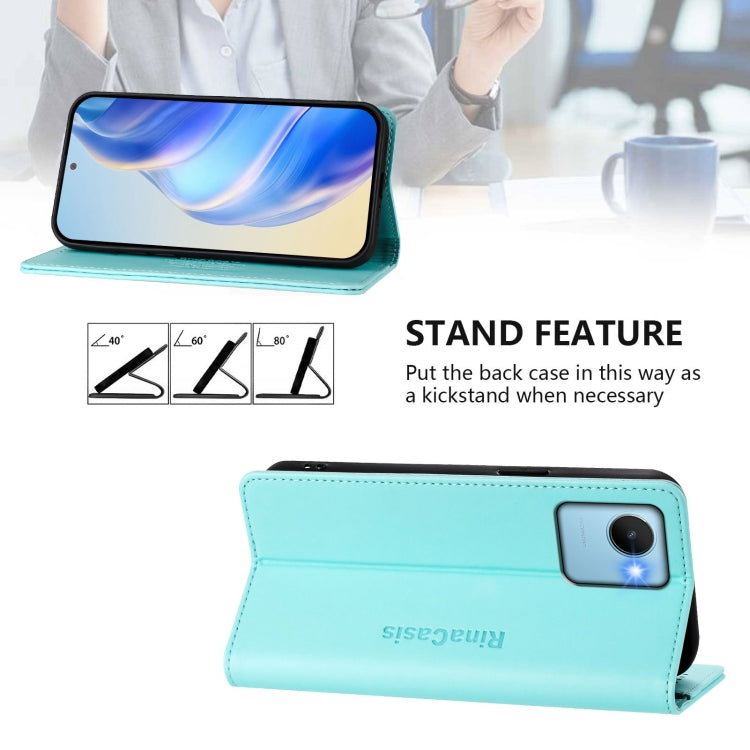RC01 Dual-Folded Magnetic Suction RFID Leather Phone Case, For Realme C30 4G / Narzo 50i Prime / C30s, For Realme GT Neo 3T, For Realme 9 Pro+ 5G / 9 4G Global, For Realme GT Neo 3, For Realme 8 5G / 9 5G Indian / V13 5G                                ...